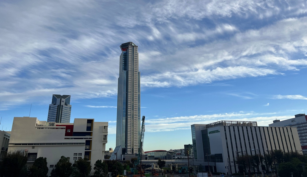 慕名而來！朝聖黃昏下的關西天空輪廓線，海灣、山脈與繁華城市夜景遼闊視野全展開｜日本關西大阪灣地標 咲洲宇宙塔展望台 @。CJ夫人。