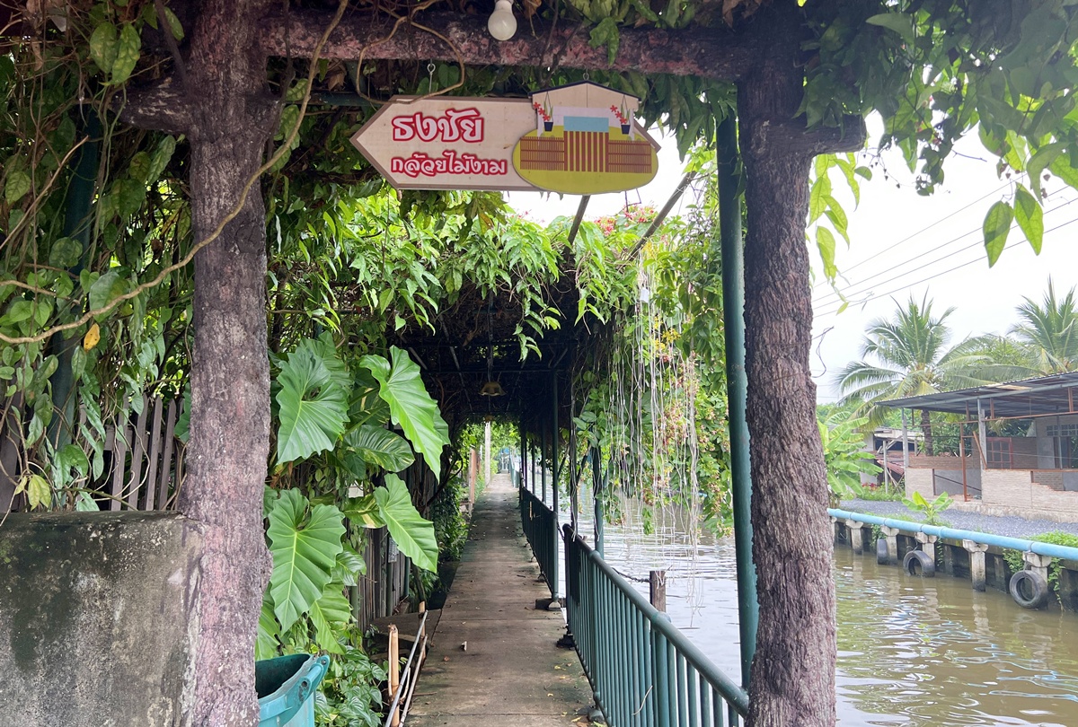 泰國當地人週末會來的鄉間版水上市場！慢速船遊運河、快速船去喝咖啡，最後再吃一輪烤魚烤大蝦｜泰國曼谷 空叻瑪榮水上市場（Khlong Lat Mayom Floating Market） @。CJ夫人。