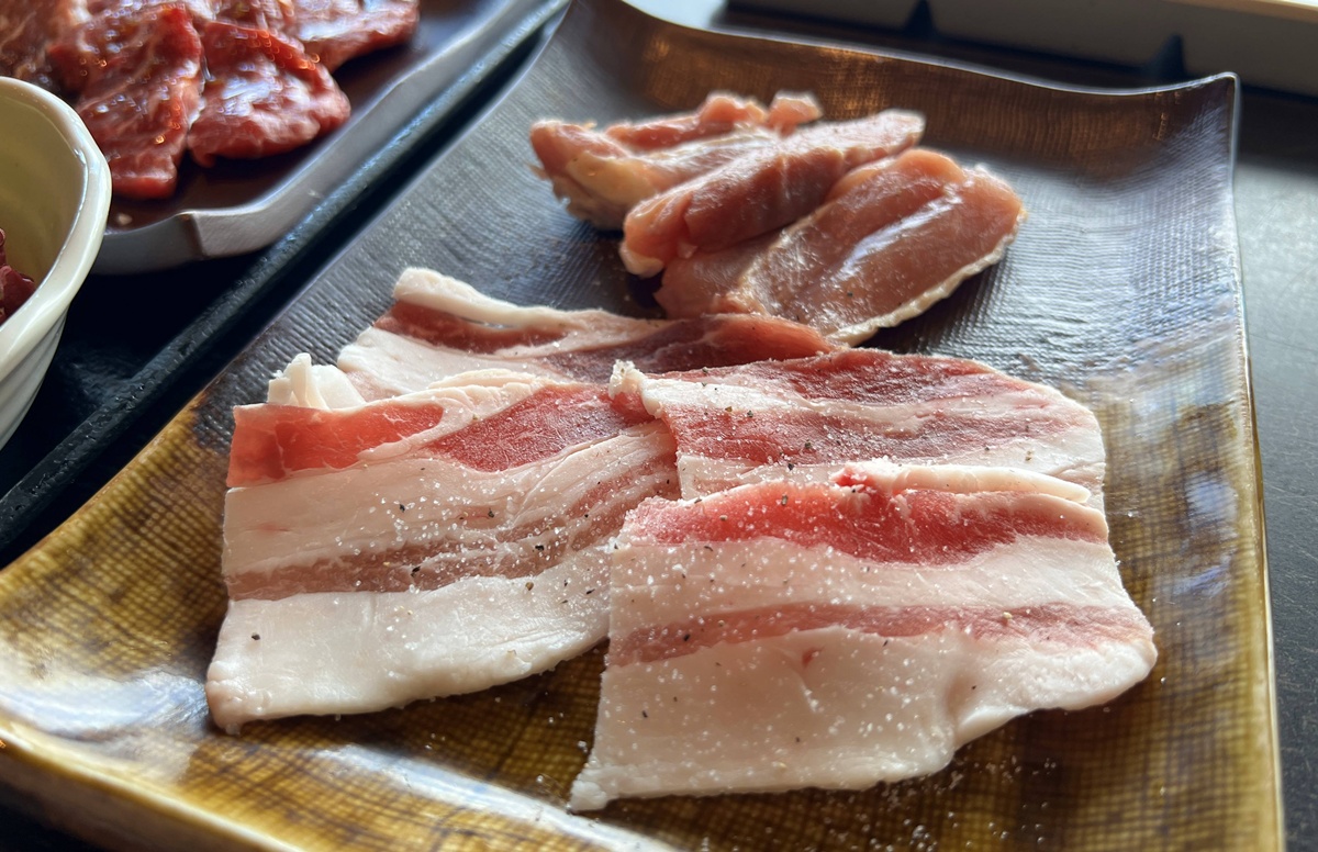 日本自由行才能品嚐到的日本和牛小眾風味！新幹線鐵路景觀的上野和牛燒肉店｜東京平價商業午餐 和牛焼肉 土古里 上野竹園店（バンブーガーデン店） @。CJ夫人。