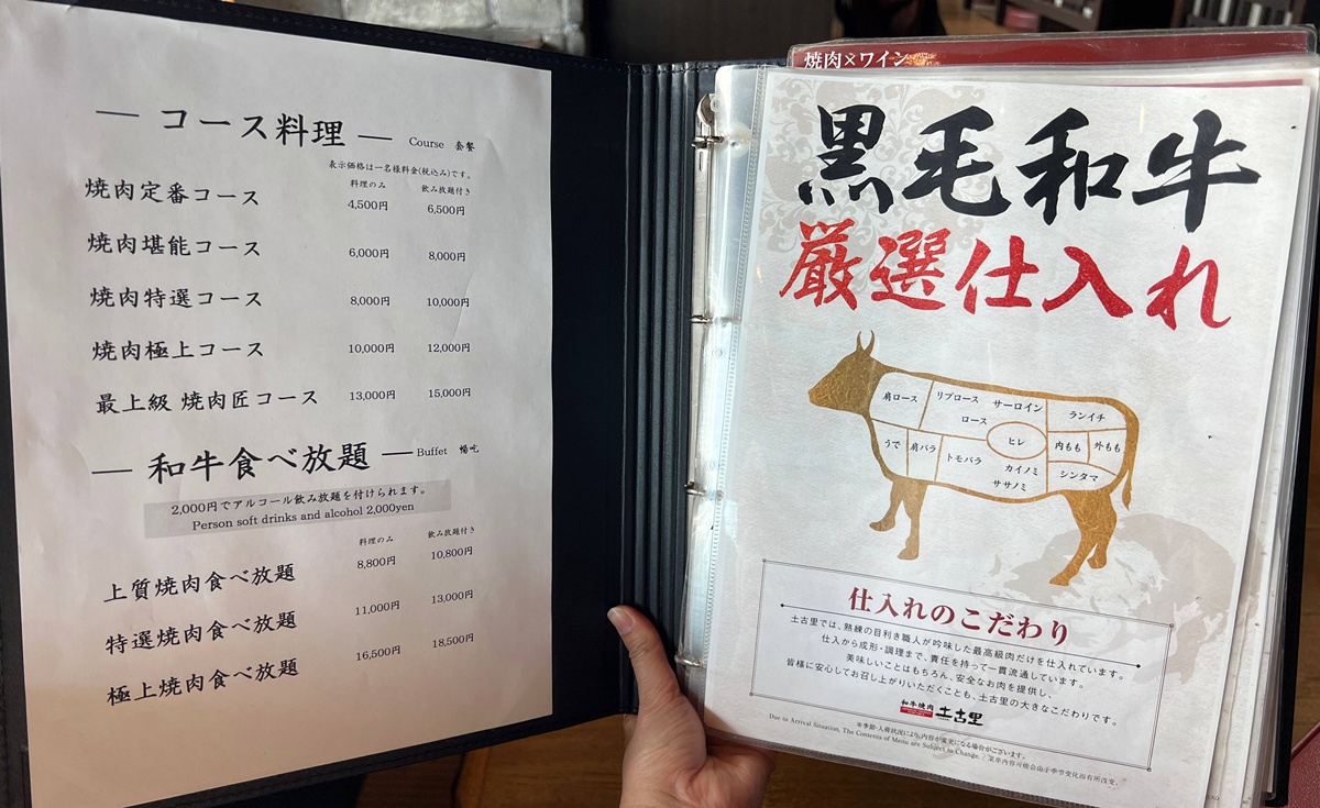 日本自由行才能品嚐到的日本和牛小眾風味！新幹線鐵路景觀的上野和牛燒肉店｜東京平價商業午餐 和牛焼肉 土古里 上野竹園店（バンブーガーデン店） @。CJ夫人。