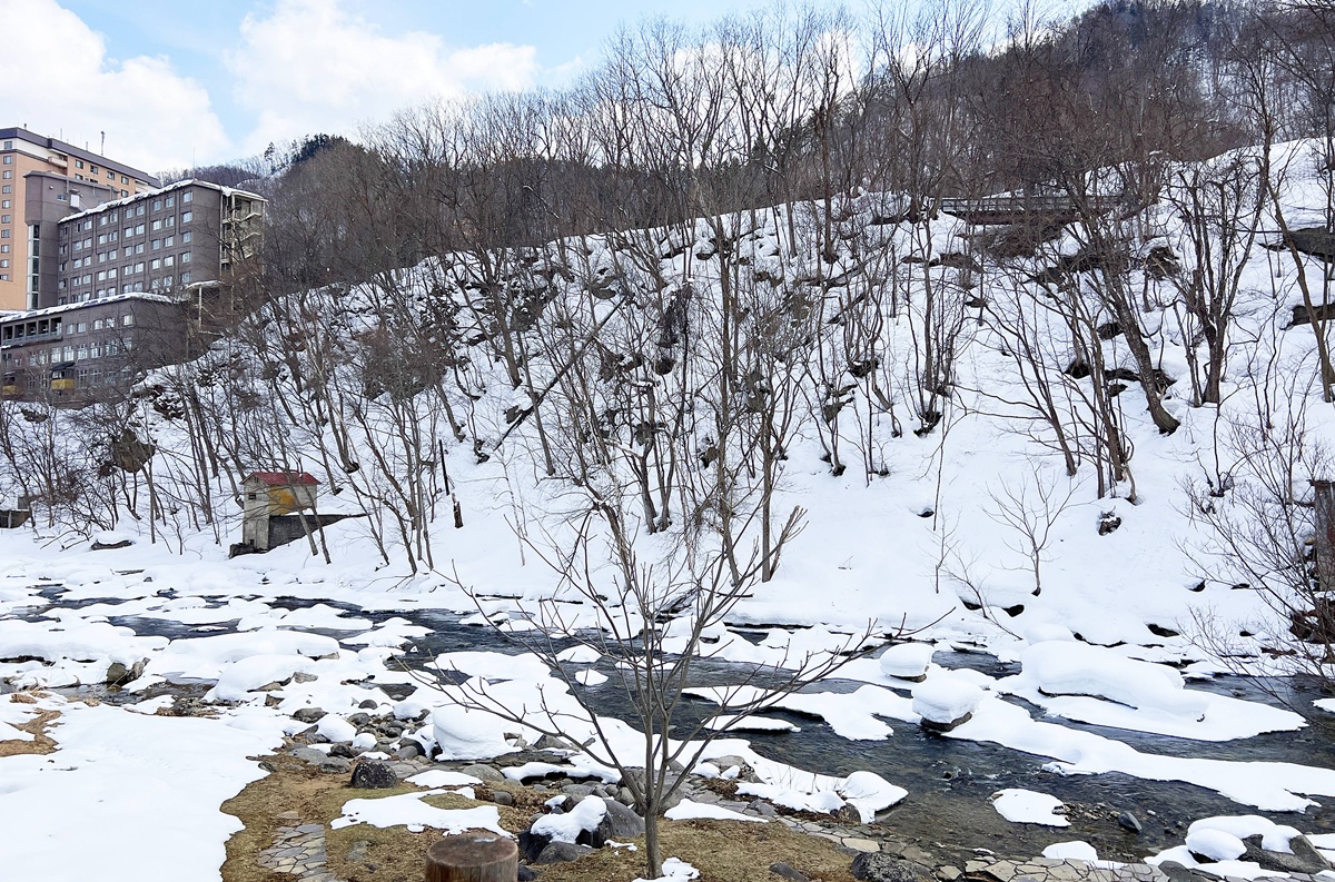 在城市與山林的交界處，不是觀光，是療癒！日本北海道定山溪的冬日一日泡湯提案：足湯、手湯、日歸溫泉 @。CJ夫人。