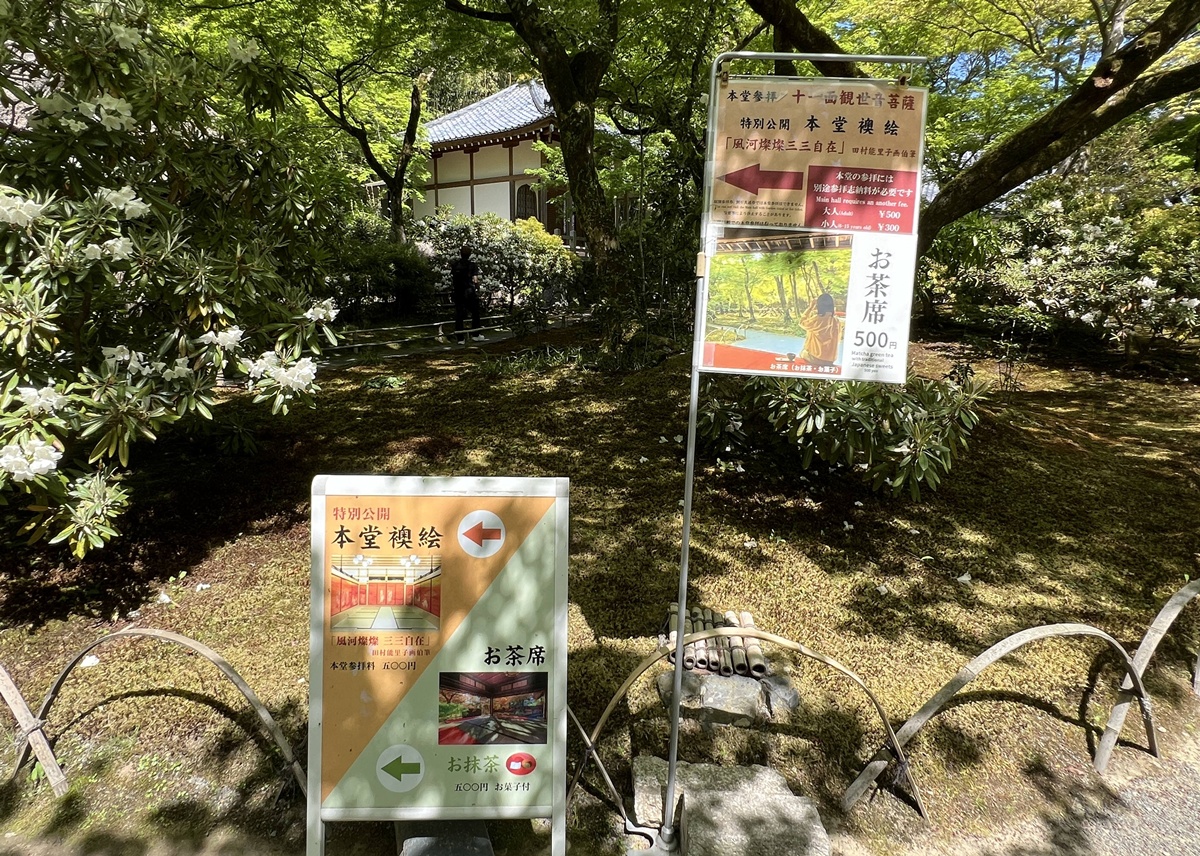 嵐山青楓的翠綠色，是一封初夏使者率先捎來的手稿｜京都嵐山天龍寺旁的寶嚴院／宝嚴院｜春秋特別拝觀限定開放 @。CJ夫人。