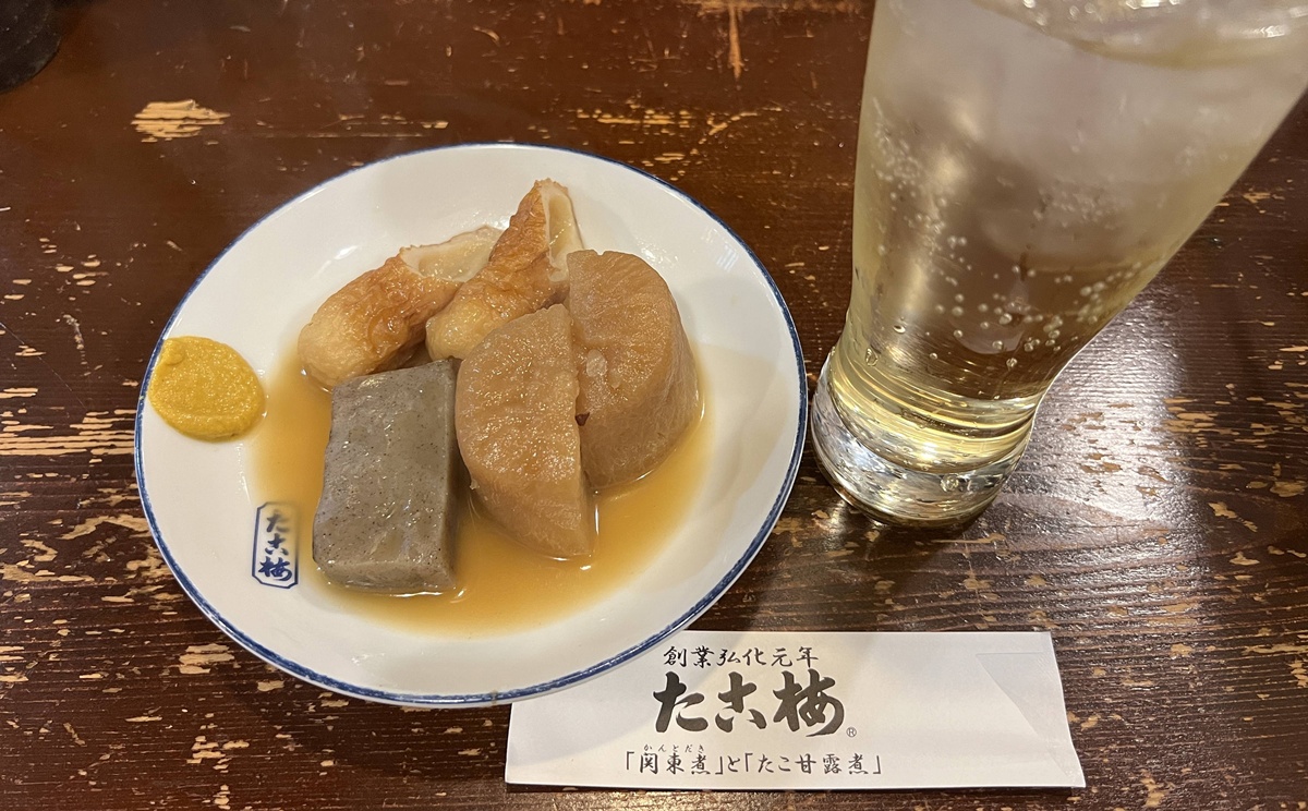 日本最老牌關東煮！大阪道頓堀那一鍋滾燙的章魚甘露煮，有昨天也有今天｜大阪道頓堀關東煮 たこ梅 本店 @。CJ夫人。
