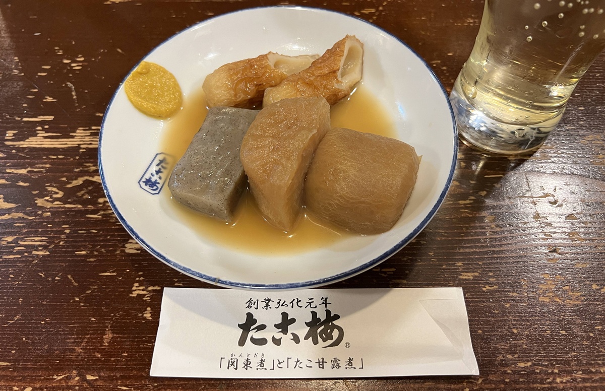 日本最老牌關東煮！大阪道頓堀那一鍋滾燙的章魚甘露煮，有昨天也有今天｜大阪道頓堀關東煮 たこ梅 本店 @。CJ夫人。