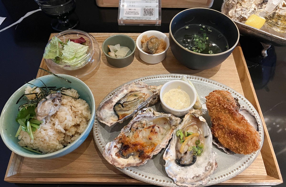 這不只是一顆生蠔，而是一段季節的日本海｜東京高輪LUFTBAUM Wharf生蠔吧 生蠔御膳商業午餐 @。CJ夫人。