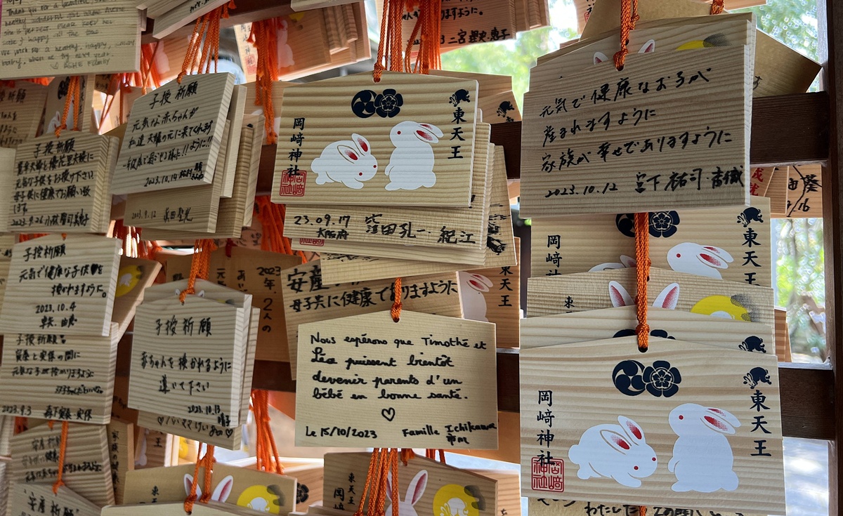 京都東山最可愛神社！被石兔使者包圍的祈福聖地，戀愛、懷孕、家庭幸福一次祈願｜京都東天王岡崎神社 @。CJ夫人。