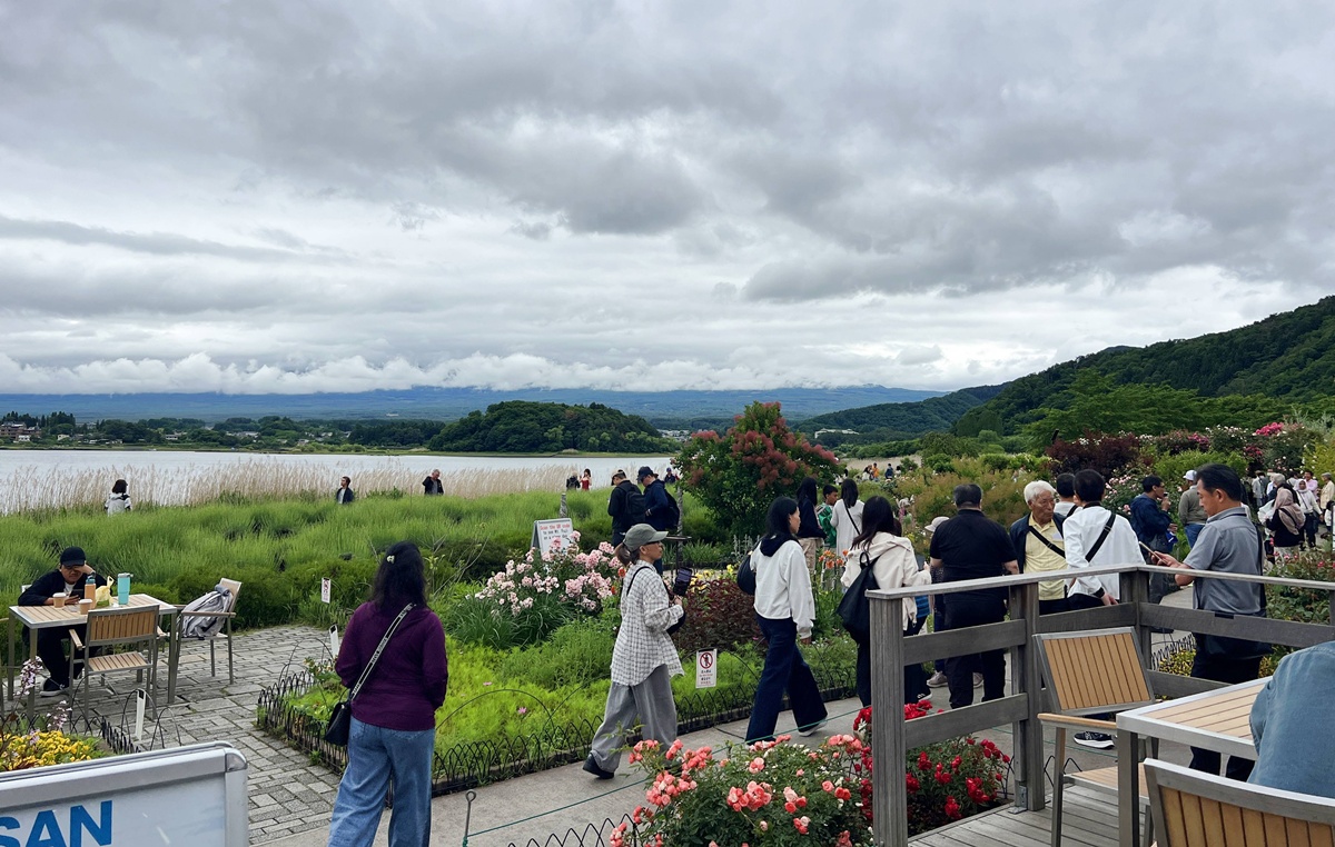 河口湖最值得慢下來的花園聚落！把富士山、山梨果實與職人工藝放進生活裡｜日本山梨縣河口湖的富士大石花園露臺 Fuji Oishi Hanaterrace @。CJ夫人。