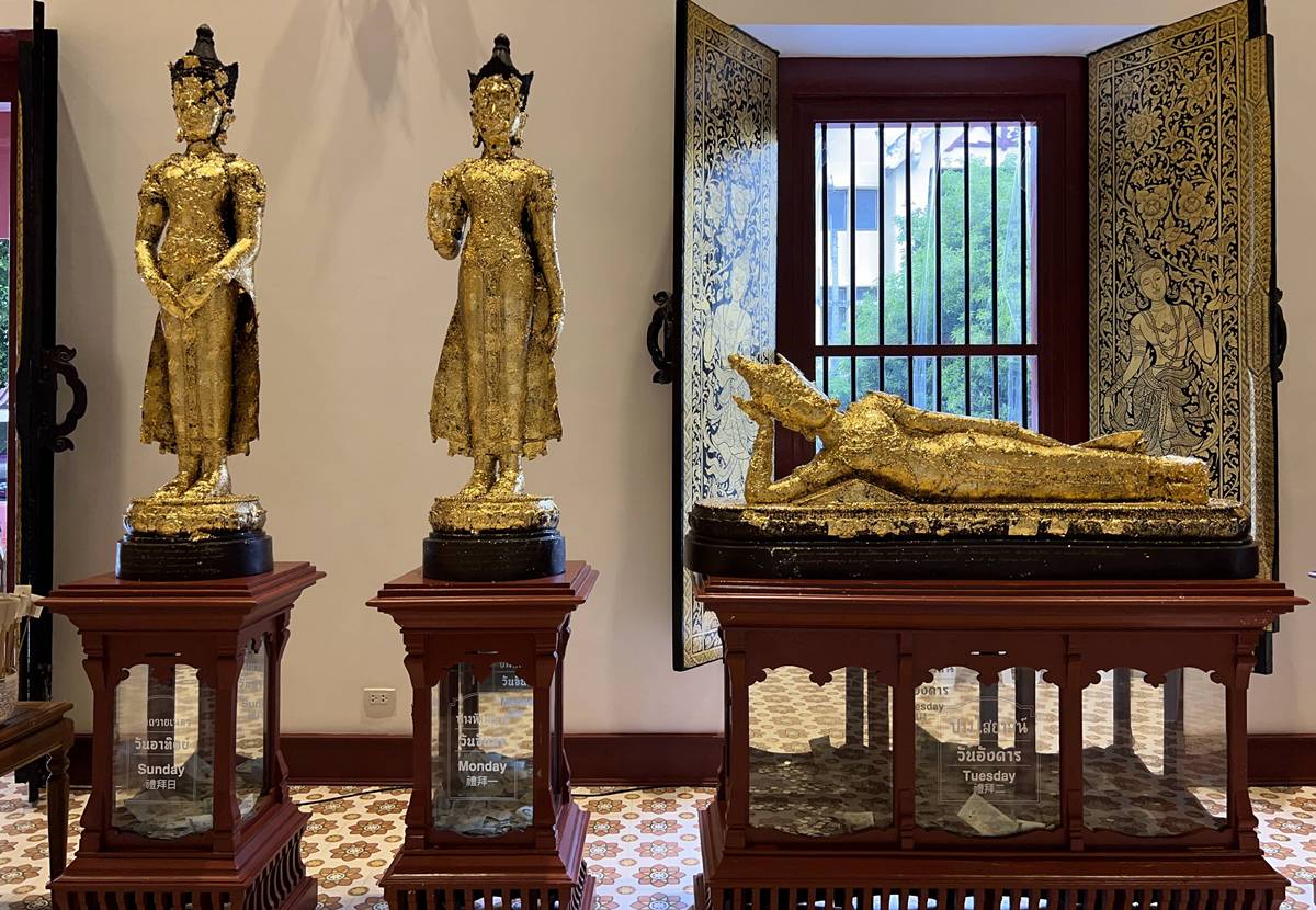 陽光照進清邁古城，整座城市泛著富饒金｜清邁古城四座蘭納佛寺巡禮：帕邢寺、柴迪隆寺、盼道寺與杰林寺 @。CJ夫人。