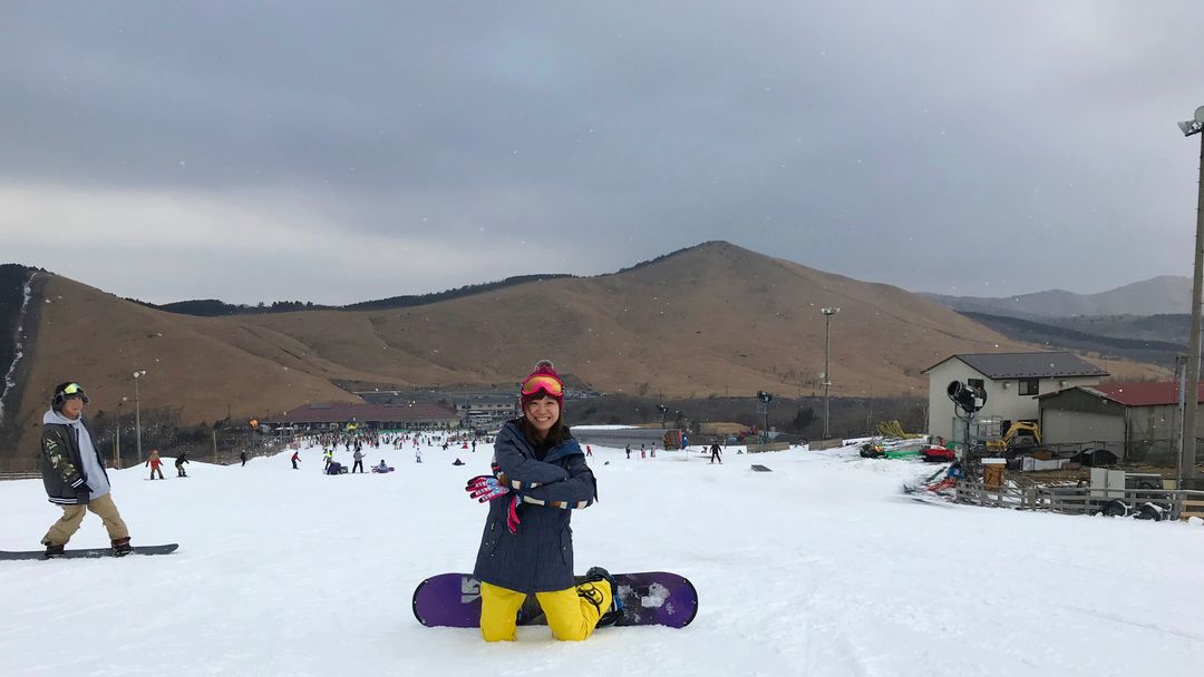 九州冬天滑雪行程最完整攻略！九重森林公園滑雪場是單板滑雪Snowboard的天下！ @。CJ夫人。